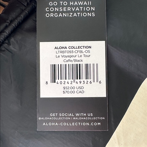 ALOHA Stylish Black Crossbody Bag - Picture 10 of 10